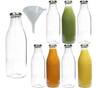 Viva Haushaltswaren #34767#8 en Cuello Ancha-Protector de Pantalla de Cristal/de Botellas de 1 L con un Embudo