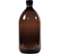 Viva Haushaltswaren frascos de Farmacia, Medicinal de/braunglasflasche inkulsive un Etiqueta identificadora, Vidrio, marrón, 1 x 1000ml