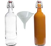 Viva Haushaltswaren Glasflasche Botellas de Vidrio, 1000 ml