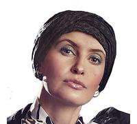 Viva Headwear Turbante de quimioterapia Emmy Nova coleção outono e Inverno, Negro Mate/Brillante,