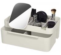 Joseph Joseph Viva Organizador Grande para Cosméticos de Maquillaje con Espejo Extraíble, se desmonta para facilitar su limpieza Cajón de Belleza, Off White