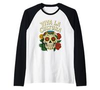 Viva La Cultura Long Live Culture Ropa Patrimonio Mexicano Camiseta Manga Raglan