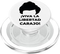 ¡Viva La Libertad Carajo! - Javier Milei - Peluca Milei PopSockets PopGrip para MagSafe
