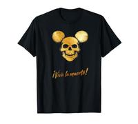 Viva La Muerte Golden Skull Art - Camisa de Halloween Camiseta