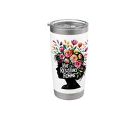Viva La Resistance Vive La Femme Feminista Empoderando a las Mujeres Vaso térmico de acero inoxidable de doble pared