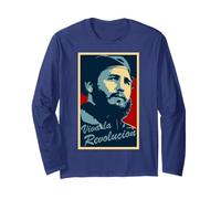 Viva la revolución! Camisa Fidel Castro Manga Larga