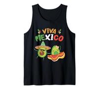 Viva Mexico Aguacate Día de la Independencia de México 2025 Camiseta sin Mangas