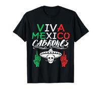 Viva México Cabrones Día de la Independencia Bandera Mexicana México Camiseta