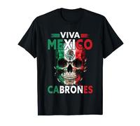 Viva Mexico Cabrones Día de la Independencia Mexicana Diseño Vintage Camiseta