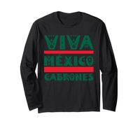 Viva México Cabrones Souvenir Mexicans Gifts Patriotic Manga Larga
