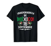 Viva México Camiseta 16 de Septiembre Independencia Camiseta gráfica económica, Hombre, Negro, S