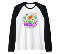 Viva México Camiseta Manga Raglan