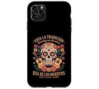 Viva México - Día de los Muertos Flores y Música Carcasa para iPhone 11 Pro MAX