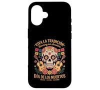 Viva México - Día de los Muertos Flores y Música Carcasa para iPhone 16