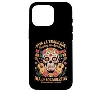 Viva México - Día de los Muertos Flores y Música Carcasa para iPhone 16 Pro