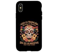 Viva México - Día de los Muertos Flores y Música Carcasa para iPhone X/XS