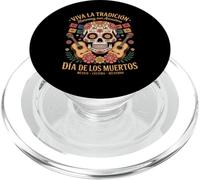 Viva México - Día de los Muertos Flores y Música PopSockets PopGrip para MagSafe