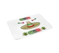 Viva MÉXICO Felpudo Antideslizante, Alfombra a Prueba de Polvo, Alfombra para la Entrada de la Cocina, el hogar, la Sala de Estar, Alfombrillas para los pies