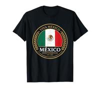 Viva México Independencia EST 1821 Bandera Escudo Camiseta