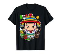 Viva Mexico Kids Independence Day Funny Dance Mexican Camiseta