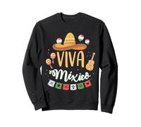 Viva México Party Bandera de la Independencia Mexicana para Hombres, Mujeres y niños Sudadera