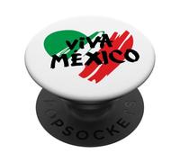 Viva Mexico Pride Proud Mexicans Emblem Patriotic Fiesta PopSockets PopGrip Adhesivo