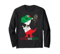 Viva Mexico Shirts Mens Boys Girls Kids Mexican Flag Fiesta Manga Larga