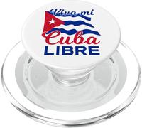 Viva Mi Cuba Libre Ondeando Bandera Cubana Patriota PopSockets PopGrip para MagSafe