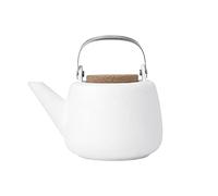 VIVA Nicola Tetera de Porcelana con Infusor, Te en Hojas, 1,18 L, Blanco