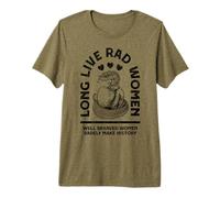 Viva RAD Women Make History Feminist Snake Apple Camiseta Premium