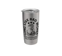 Viva Rad Women Make History Feminist Snake Apple Vaso térmico de acero inoxidable de doble pared