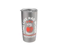 Viva Rad Women Make History Feminist Snake Apple Vaso térmico de acero inoxidable de doble pared