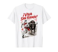 Viva San Fermín Encierros Fiesta Pamplona 7 de julio Camiseta