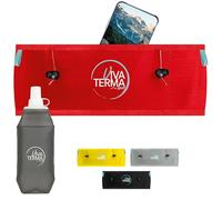 Viva Terma Cinturon Running + Soft Flask 500ml, Riñonera Running Mujer, Cinturon Running Hombre, para Correr, Trail Running y Senderismo (Rojo, L/XL)