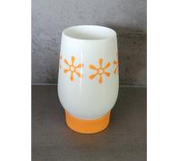 VIVA TREND Porcelana Blanco-Naranja Zahnputzbecher. Zum Colocar O Montaje Pared
