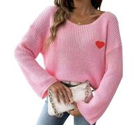 VIVACRAFT Jersey Mujer Sexy Culla De Vaja Vaje V Mana A La Manga Larga Punto Es Una Sudadera Suelta Y Otoñal