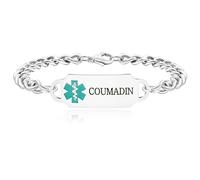 Vivaday Pulsera de identificación médica hipoalergénica impermeable | Pulseras de diseño unisex para deportes y actividades al aire libre | Joyería de moda multiusos para escalada de montaña y uso