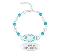 Vivaday Pulsera Medical ID con circonita cúbica | Placa de identificación de viaje para personal de emergencias | Joyería con dije personalizado grabado | Diseño no irritante para mujer YA5759