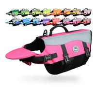 Vivaglory - Chaleco Salvavidas para perro de doble cierre con velcro y hebilla, ajustable, ayuda a la flotabilidad