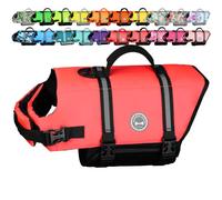 VIVAGLORY Chaleco Salvavidas Ripstop para Perros Pequeños, Medianos y Grandes, Chaleco de Natación para Perros con Mayor Flotabilidad y Visibilidad, Rosa Brillante