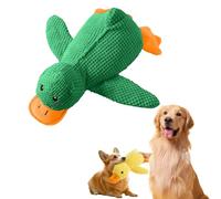 Vivahine Calming Duck Toy, Calming Duck Toy for Dogs, with Quacking Sound for Dog, That Soothe Like a Mother's Presence (Green,Large)