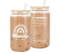 VivaJoy Regali mamma - Regalo mamma compleanno, Migliore Mamma, Tazza da caffè Freddo con Coperchio, Regalo per Mamma da Figlia Figlio, Idea Regalo Festa della Mamma, Regali per neomamma