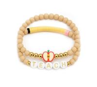 VivaJoy Regalos de cumpleaños para mujer, pulsera de piedra natural con tarjeta de mensaje, talla única, Piedra, Ágata