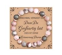 VivaJoy Regalos para mujeres, pulsera de cumpleaños para mujer, piedra natural, 16, 18, 30, 40, 50, 60 cumpleaños, Mittelgroße, Piedra, Ágata