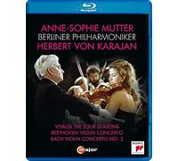 Vivaldi, A.: Four Seasons (The) / Beethoven, L. van: Violin Concerto, Op. 61 / Bach, J.S.: Violin Concerto, BWV 1042 (Mutter, Karajan) (Blu-ray, HD) [Blu-ray]
