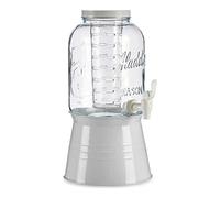 Vivalto Jarra de Cristal Transparente Blanco con Soporte (22,8 x 37,5 x 20 cm) (3800 ml)