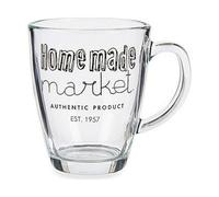 Vivalto Taza Mug Transparente Vidrio 6 Unidades (320 ml)