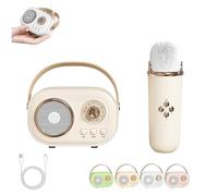 Vivamic Portable Kids Karaoke Fun Set, Vivamic Portable Microphone, Mini Bluetooth Karaoke Speaker with Wireless Microphone for Home and Outdoor Entertainment (Single Microphone,Yellow)