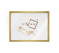 Vivan - Marco de madera - Color oro - Tamaño de la imagen A4