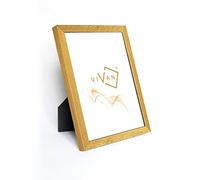 VIVAN Marco póster de madera con plexiglás y retro, dorado, 20 x 25